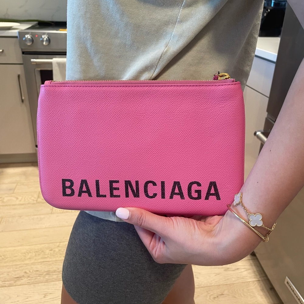 BALENCIAGA Pink pouch